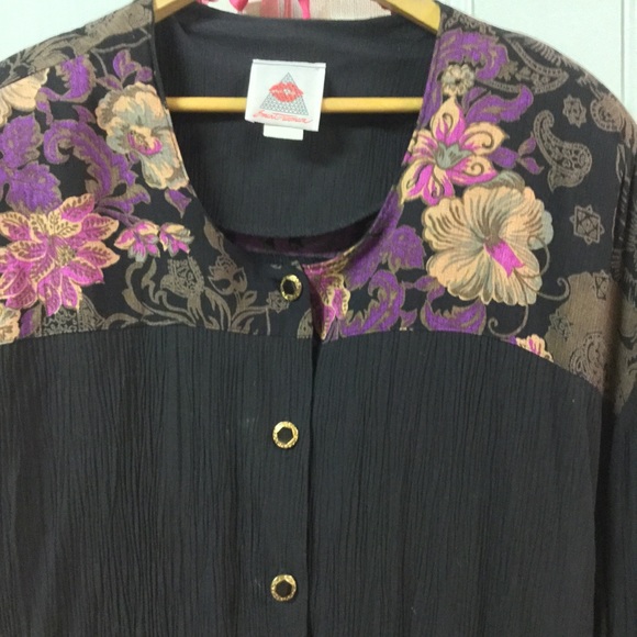 Vintage black skirt and top set - Picture 2 of 12